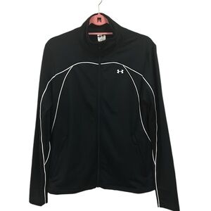 (L) Under Armour running jacket zipper front & zipper pockets